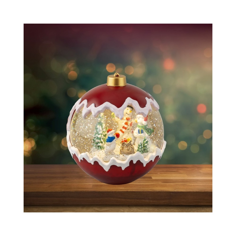 SFERA LED NATALE CON ACQUA H.16.3